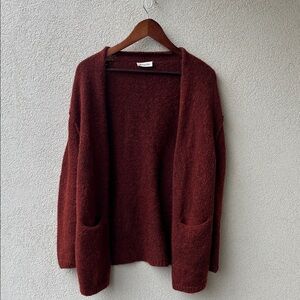 Masscob Trudi Alpaca Blend Cardigan - Merlot
